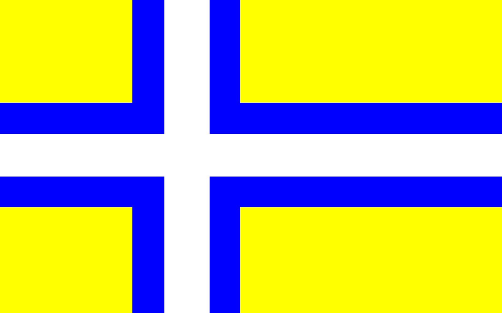Drapeau Vastergotland grand format aux finitions claires et précises