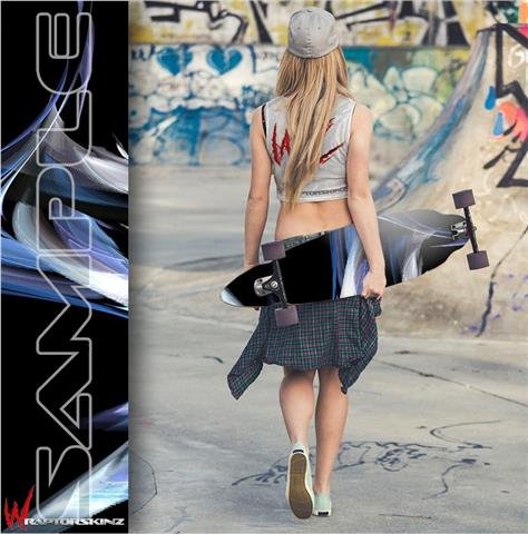 Aspire - Decal Style Vinyl Wrap Skin fits Longboard Skateboards up to 10