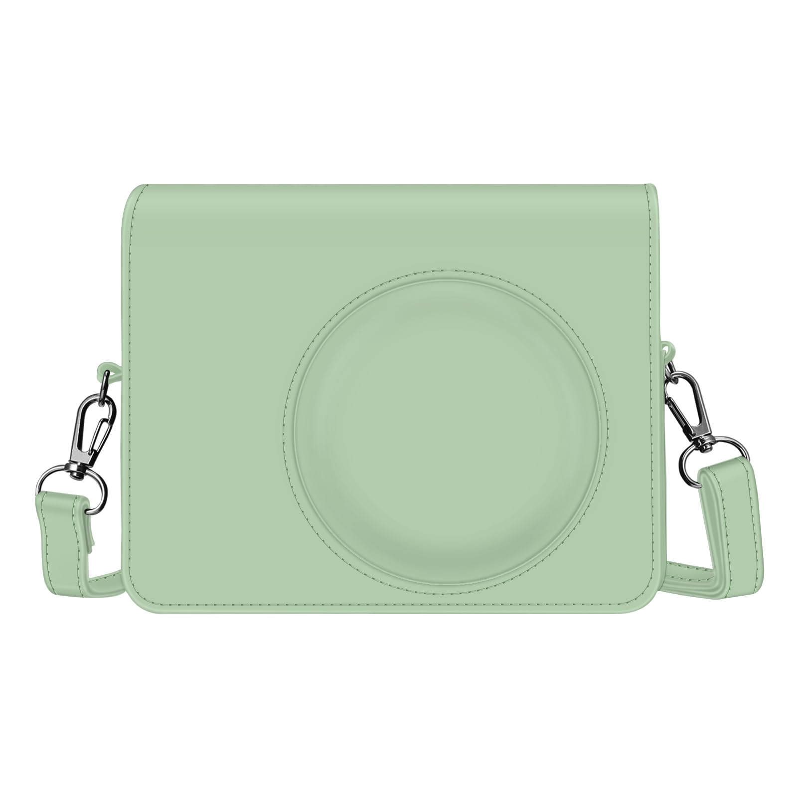 FINTIE Custodia Protettiva per Fujifilm Instax Wide 400 Fotocamera Istantanea - Borsa Protettiva Case in Similpelle con Tracolla Regolabile, Verde