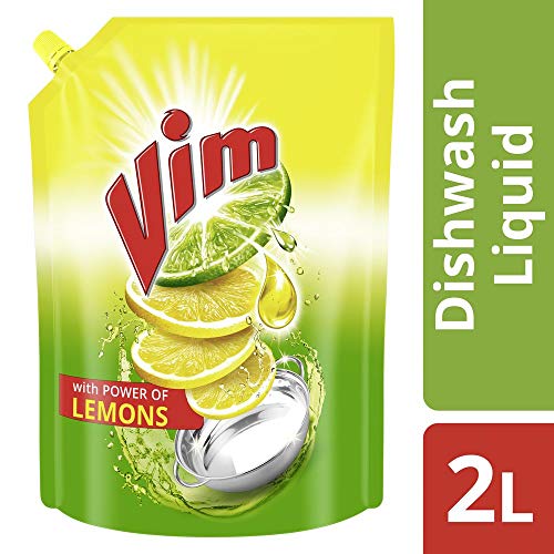 Vim-Fresh-Lemon-Fragrance-Dishwash-Liquid-Gel-2-L-Refill-Pack-Leaves-No-Residue-Grease-Cleaner-For-Utensils-Liquid-Kitchen-Soap-Super-Saver-Offer