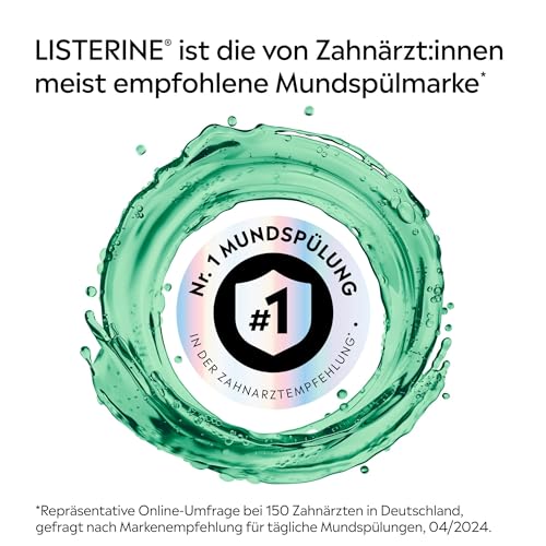 LISTERINE Total Care Zahnfleisch-Schutz 500 ml, schützende Mundspülung gegen Zahnfleischprobleme mit 6 in 1 Wirkung, antibakterielles Mundwasser stärkt die Zähne, bis zu 24h frischer Atem