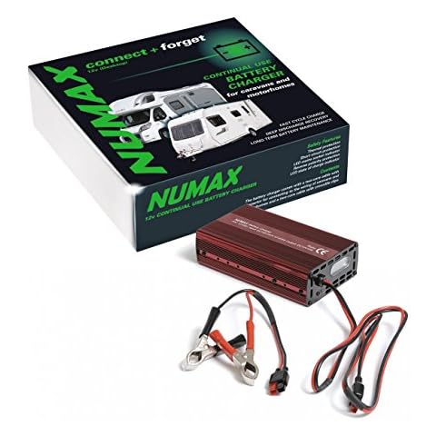 Numax 12V 10A Leisure Battery Charger Caravan Motorhome, Marine, Boat, Mower Cover