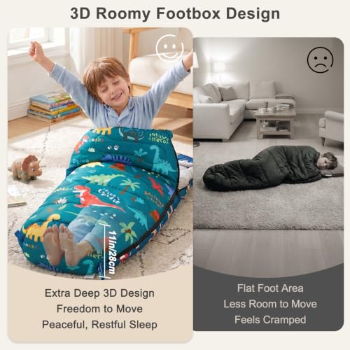 Basumee Bolsa de Dormir para Niños Toddlers, 3 Temporadas, cálida y para clima fresco miniatura 2