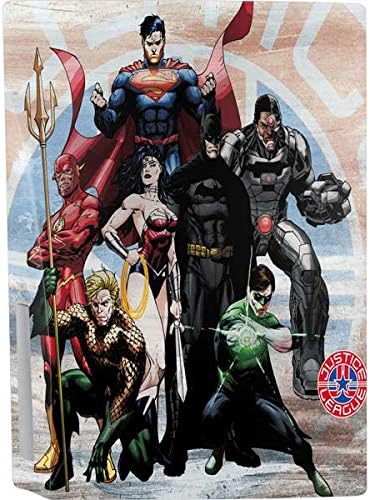 Skinit Decal Gaming Skin Compatible with PS5 Console - Officially Licensed Justice League Heroes Stance 2 Design