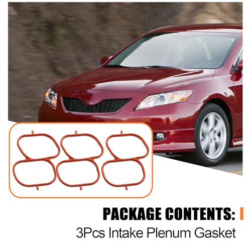 Image of 037-4886 Intake Plenum Gasket Replacement for Lexus ES350 RX350 RX450H 2007-2018 Replacement for Toyota Avalon Camry Highlander RAV4 2005-2018 Intake Manifold Gaskets Replace 0374848 171760P020
