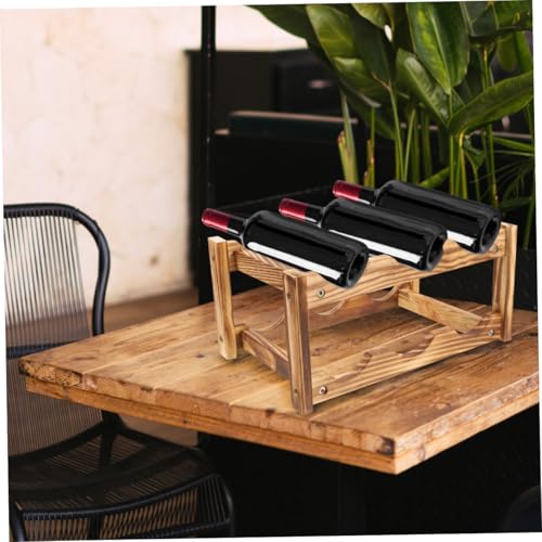 Soporte de vino de madera Unomor para 6 botellas miniatura 2
