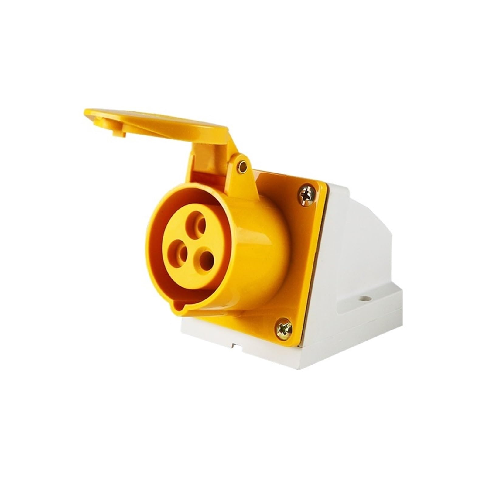 MUYTQAERG 110V-130V Waterproof Industrial Plug and Socket Connector 4h Three-core 32A Aviation Male and Female Docking(Surface mounted socket)