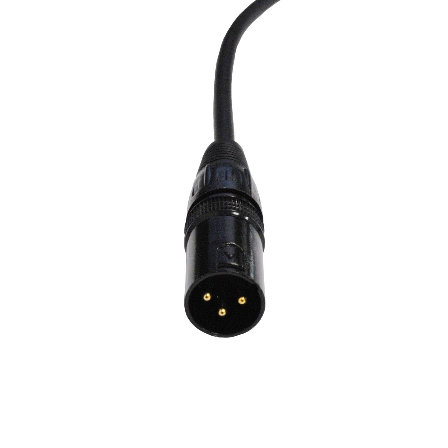 Audio2000'S E14103P2 dwupak 3 stopy pozłacane 1/10.2 cm TRS kąt prosty do XLR męskie kable audio/scena/łata/nagrywanie (dwa kable 3 stopy)