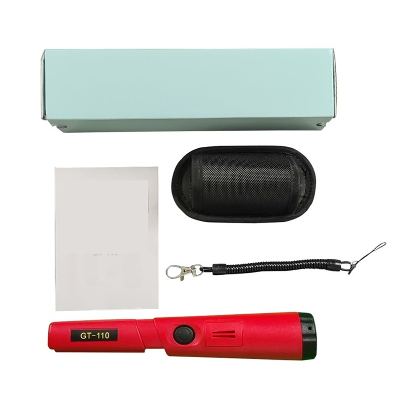 Metal Detector, Handheld Metal Detector with Waterproof Pinpointer – for Underground Gold Detection and Assistance(Rosso)