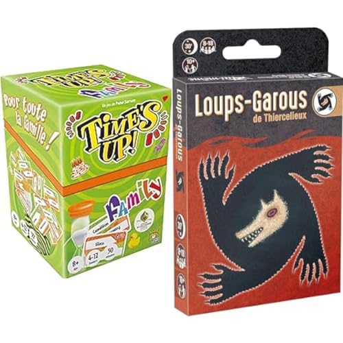 Repos Production, Time's Up! :Family-Version Verte, Jeu de Société Enfant-Famille & Loups-Garous de Thiercelieux - Nouvelle Édition - Jeu de Société de...
