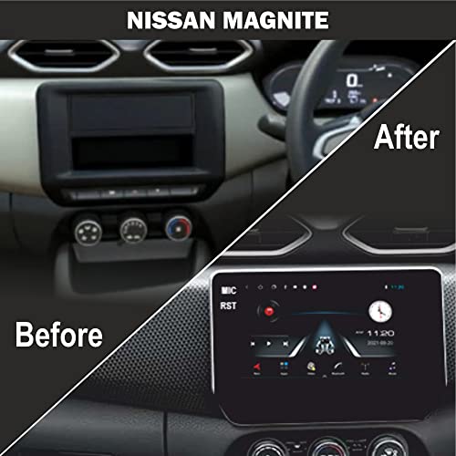 Image of 9″ Android Car Radio Receiver for Nissan Magnite | 2GB + 32GB | Full HD Gorilla Glass Touchscreen | WiFi | GPS | Mirror Link | SWC | HD Parking Camera | 1 Year Warranty