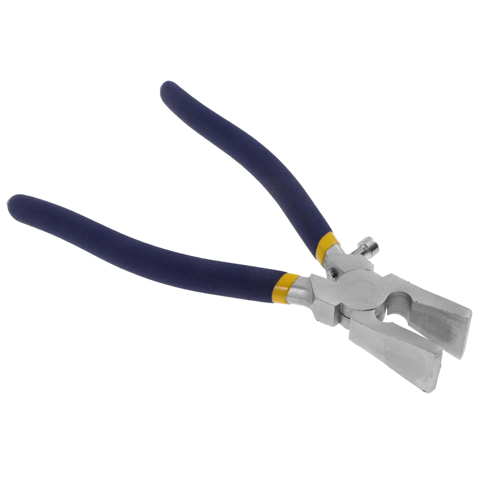 Alipis 8-inch Heavy Duty Glass Breaking Pliers Flat for Precise Cutting Stained Glass Tools