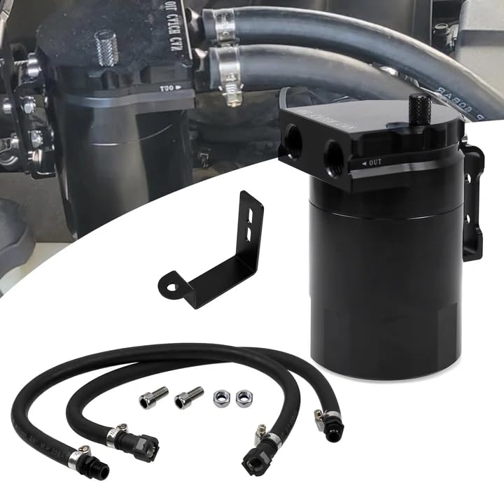 RULLINE Oil Catch Can Compatible with Chevy/GMC 5.3L 6.2L V8 2014-2020