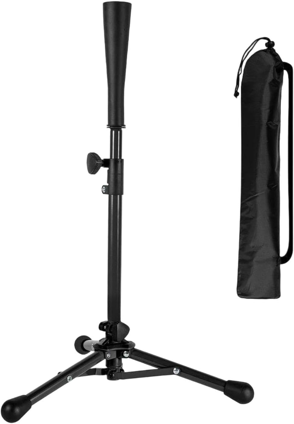 Batting Tee Batting Practice Equipment Sturdy Stable Practical with Storage Bag Heavy Duty Easy Adjustable Height Women Men