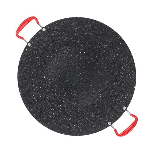 Non Stick Round BBQ Griddle, Korean BBQ Grill Pan, Stove Top Flat Griddle, Iron Griddle for Indoor and Outdoor Stovetop Use, Korean Grill Pan (Medium 80 X 60 X 53cm / 31.5 X 23.6 - Image 8