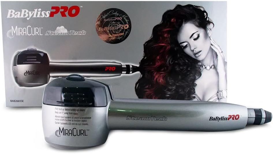 Babyliss Pro Bab2665Se/Sde Curling Iron Miracurl Steamtech - Black, One Size