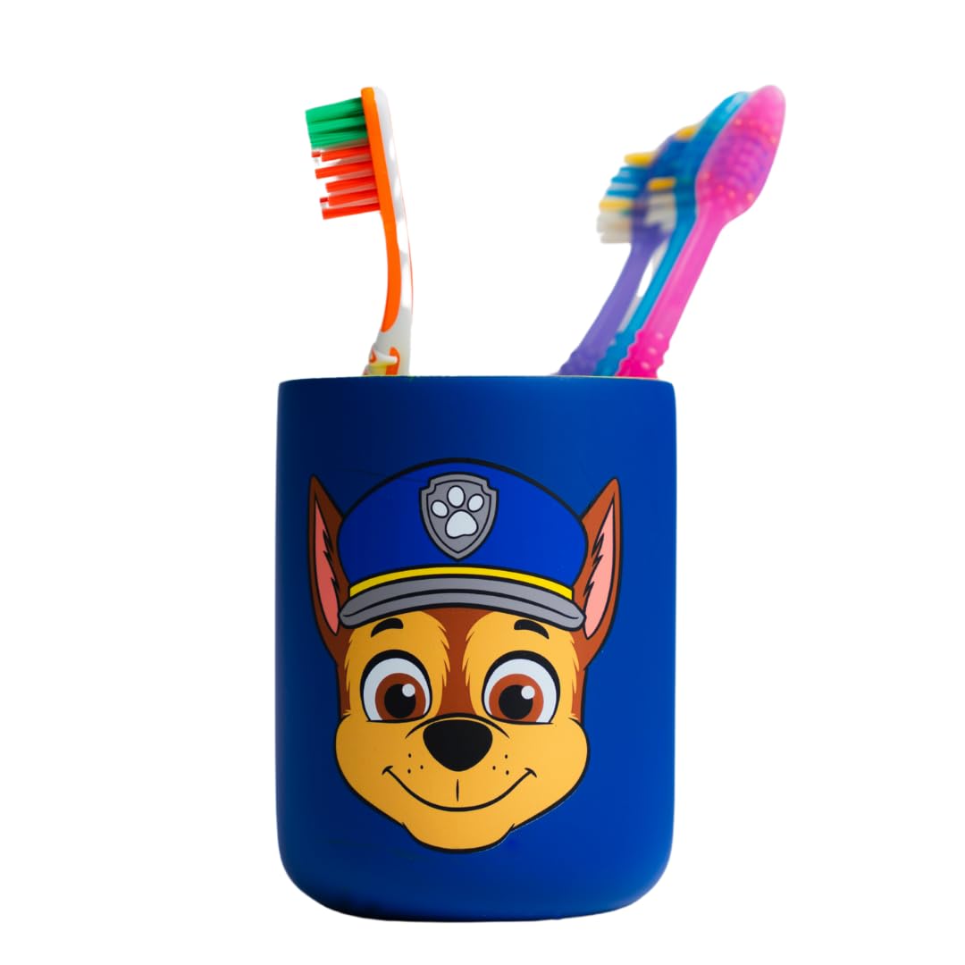 Psi Patrol Chase uchwyt na szczoteczkę do zębów dla dzieci – pędzle do makijażu/długopisy kubek (oficjalnie licencjonowany produkt) firmy Franco Collectibles