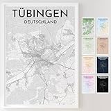 Mapdify Tübingen personalisiertes Stadtposter, dein 