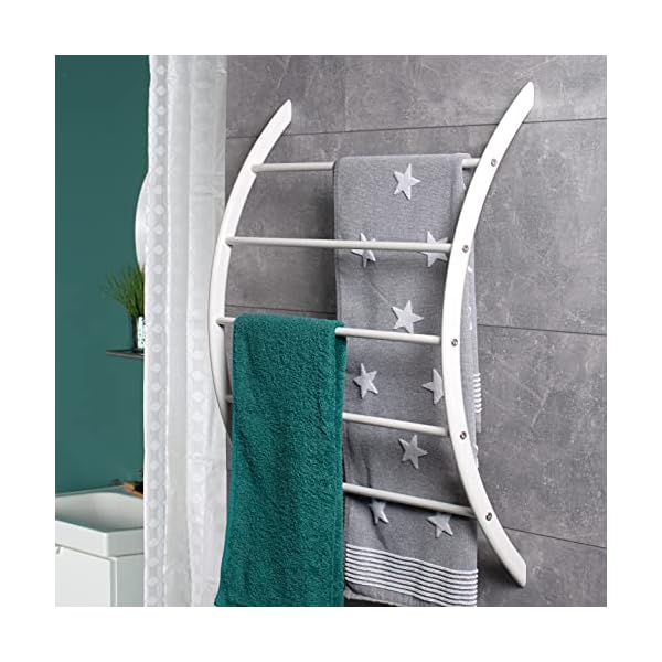 bremermann Wall-Mounted Towel Rail with 5 Rails - Image 3