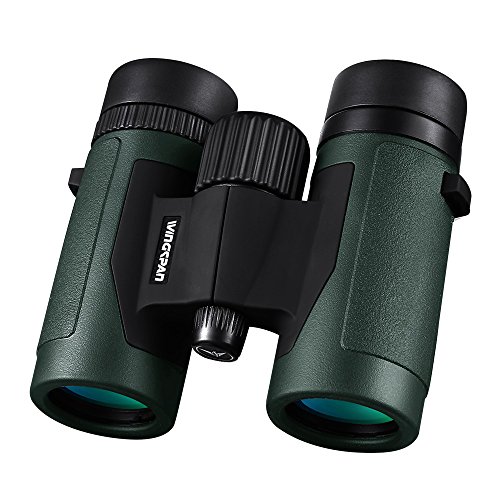 Wingspan Optics Pioneer 8X32 Compact Binoculars for Bird Watching. Wide View for Hours of Bright, Clear Birding. Lightweight and Durable. Great for Outdoor Sports Games and Concerts
