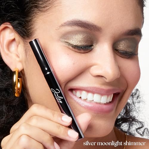 Image of Julep Eyeshadow 101 Cream-to-Powder Waterproof Shadow Stick - Silver Moonlight Shimmer - Long-Lasting, Crease-Proof, Medium Golden-Beige Shimmer Eyeshadow with Built-in Smudger