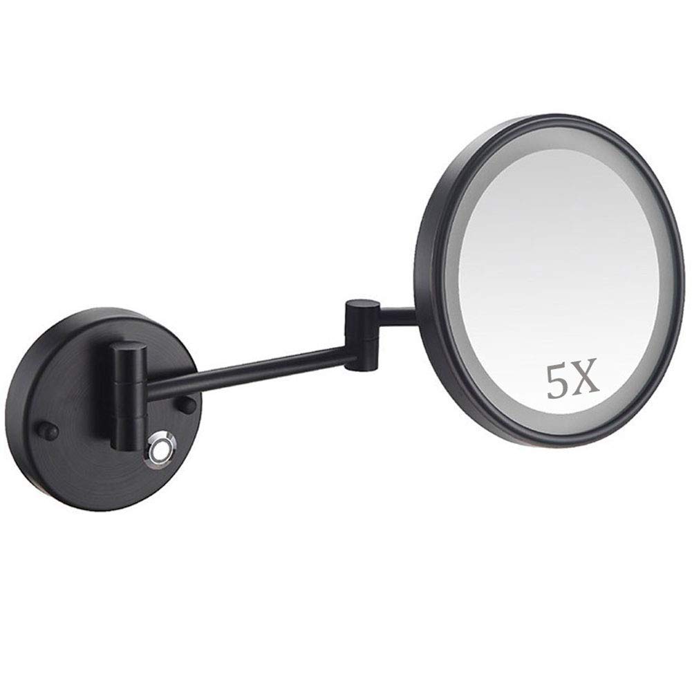 Lampe de vanité pliante et miroir LED pour routine beauté du matin