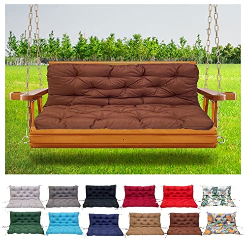 Waterproof Replacement Cushions for Hollywood Swing Non Slip Thick Fits 2 3 Seater Garden Swing Chair Outdoor Patio Furniture Accessories