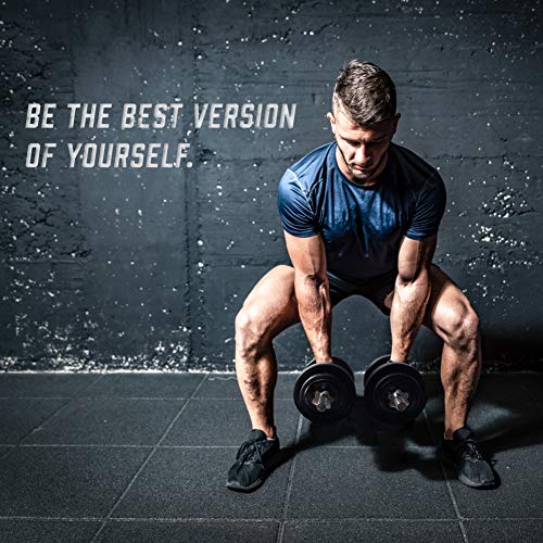 Dumbbells plastic 20kg / 30kg / 40kg - halterstaven, halters, gewichten en stersloten gekarteld 30/31mm - Afbeelding 7