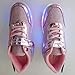 Ufatansy Roller Shoes USB Rechargeable Roller Skate Shoes LED Fashion Sneakers Kids Skateboarding for Girls Boys Footwear Sports Exercise(11.5 M US =CN28, Double Wheels, Rose)