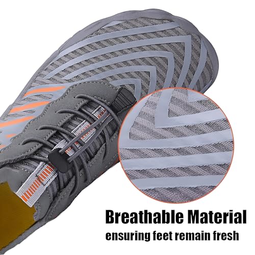 Image of SIOSNETA Hike Barefoot Shoes for Women Men, Breathable Non-Slip Athletic Footwear, Wide Toe Water Shoes for Hiking, Non-Slip Neuropathy Shoes for Women Men, Grounded Comfort wear