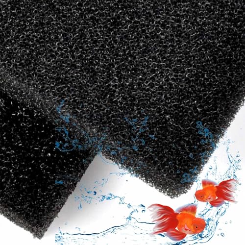 6 Pack Aquarium Sponge Filter Pad, Filter Sponge Pads, Cut-to-Size, for Fish Tank Filters Ponds, 12.6