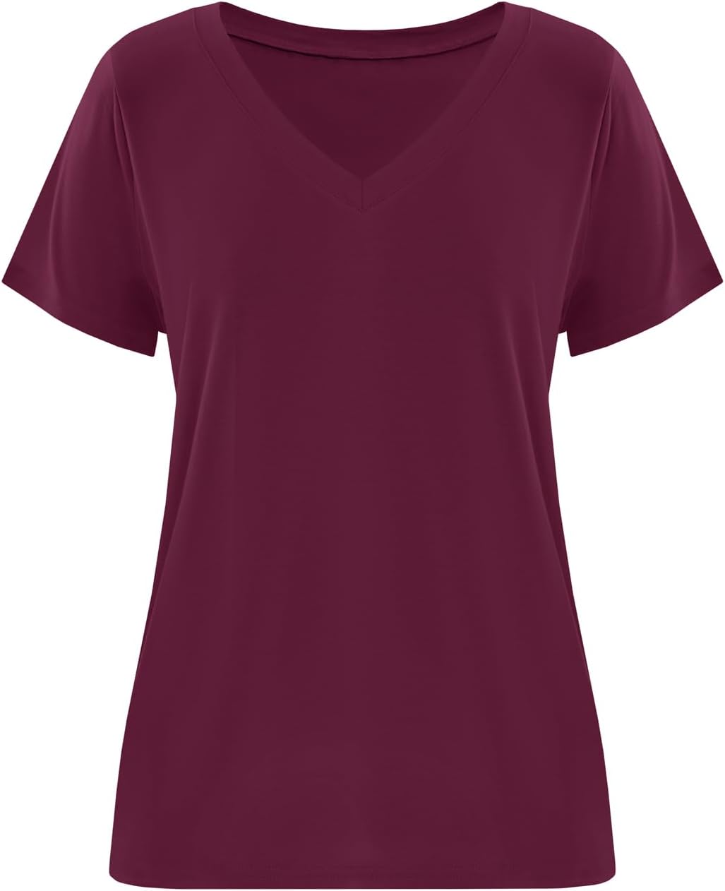 Imily Bela Womens V Neck T Shirts Lightweight Short Sleeve Tops Casual Basic Tees Trendy Summer Tshirt Loose Fit 2025 - Image 6