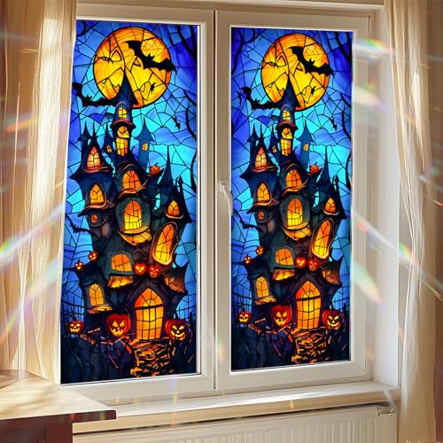 Vinilo decorativo para ventana Halloween 17.7 x 39.3 pulgadas miniatura 1
