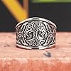 WESTMIAJW Viking Rings for Men Women Stainless Steel Norse Nordic Tree of Life Ring Jewellery Size T1/2 #1
