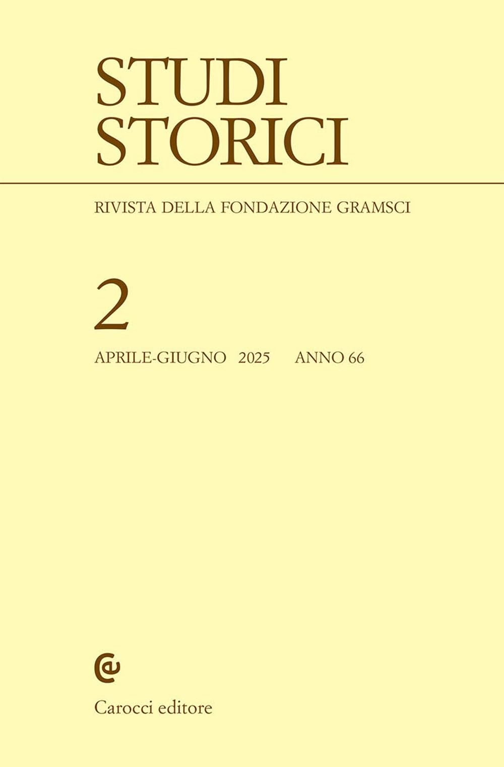 Studi Storici (2025) (Vol. 2) - 4