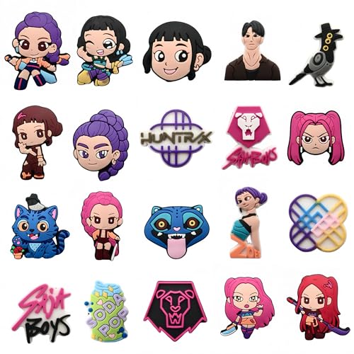 LightningStickers 20 Pcs Demon Movie Hunters Shoe Charms