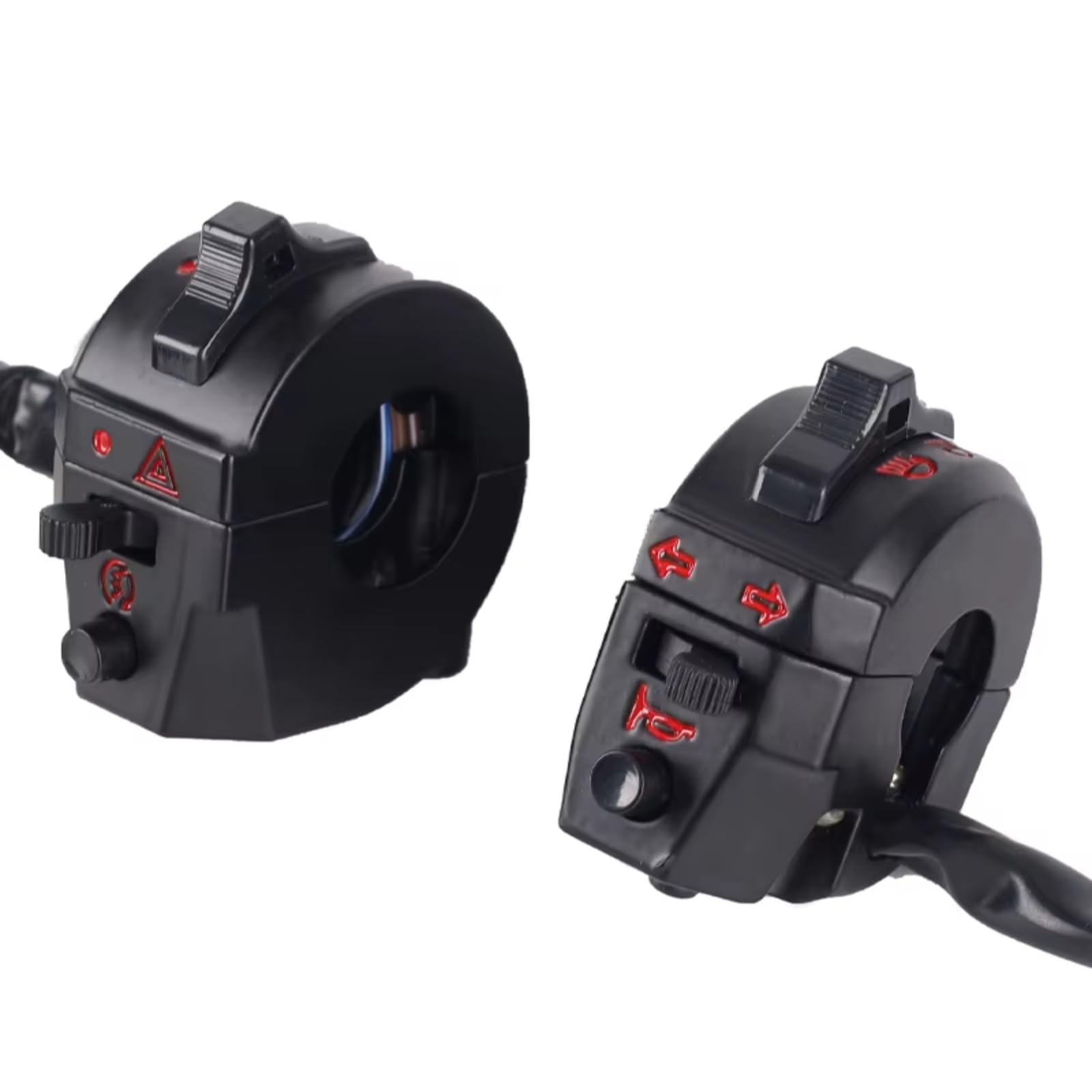 Interruttore Di Comando Per Manubrio Moto Da 22mm Per XL XR 250 400 600 Comandi Sinistro Destro Clacson Indicatori Direzione Fari Avviamento Elettrico Comando Manubrio(Left)