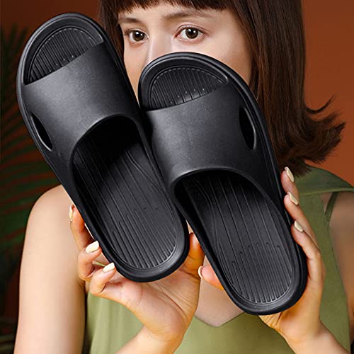 Slippers for Women and Men Non Slip Quick Drying Shower Slides Bathroom Sandals Men's Memory Foam Slippers Fleece2