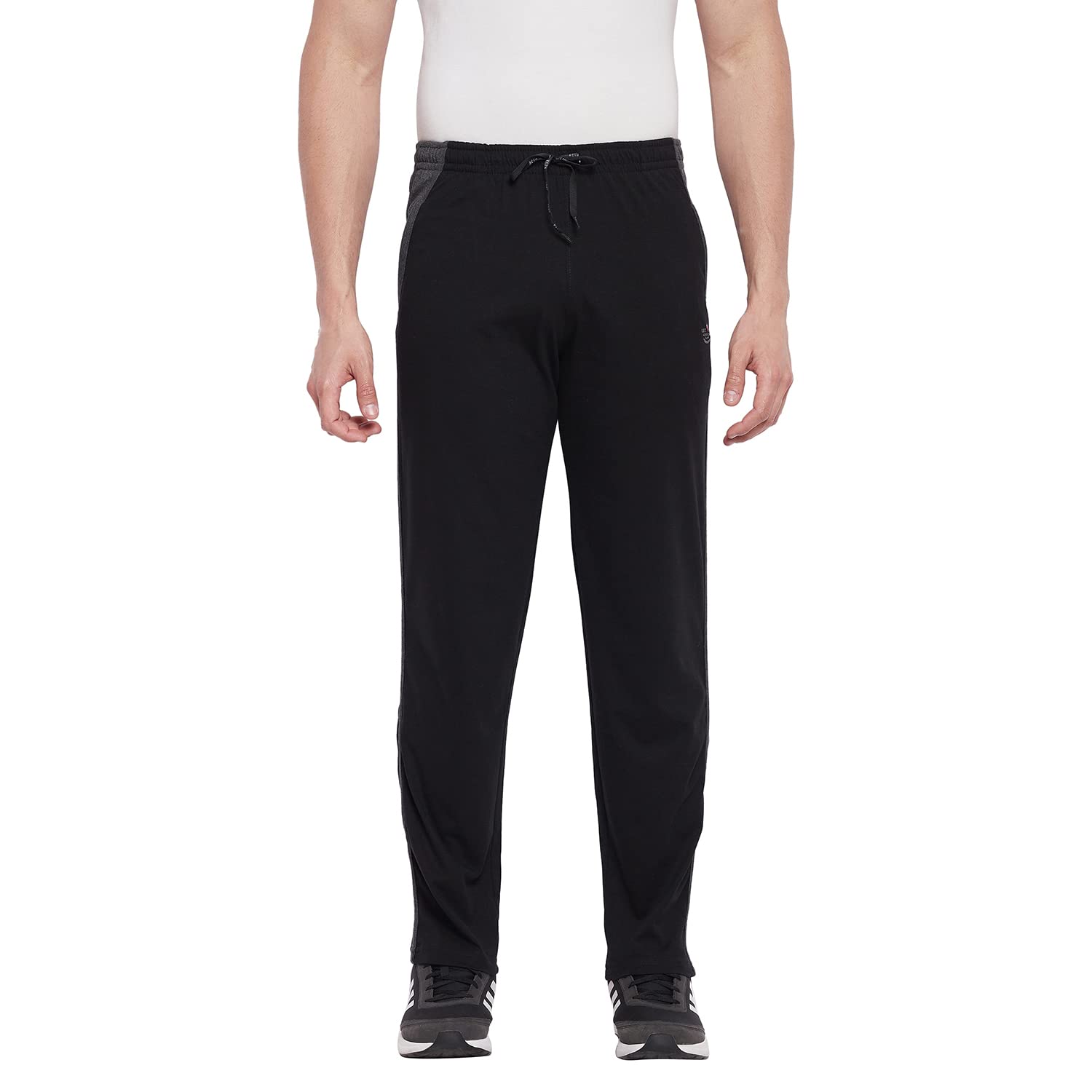 neva Men Cotton Rich with Trackpant with Bone & One Side Zipped Pocket Black-picture-12