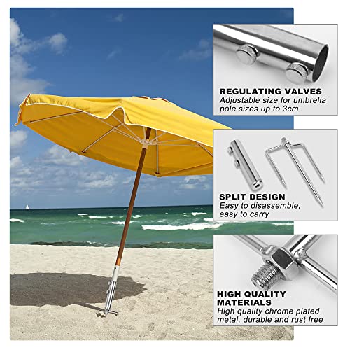 Halcyerdu Supporto per Ombrellone con Ancoraggio a...