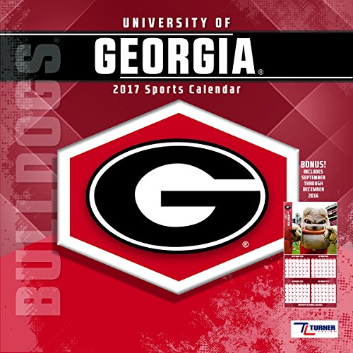Turner Licensing Sport 2017 Georgia Bulldogs Team Wall Calendar, 12