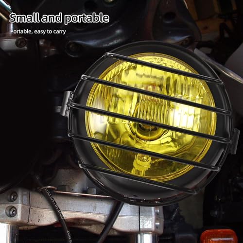 Projecteurs moto antibrouillard compacts Zerodeko avec grille de protection noire