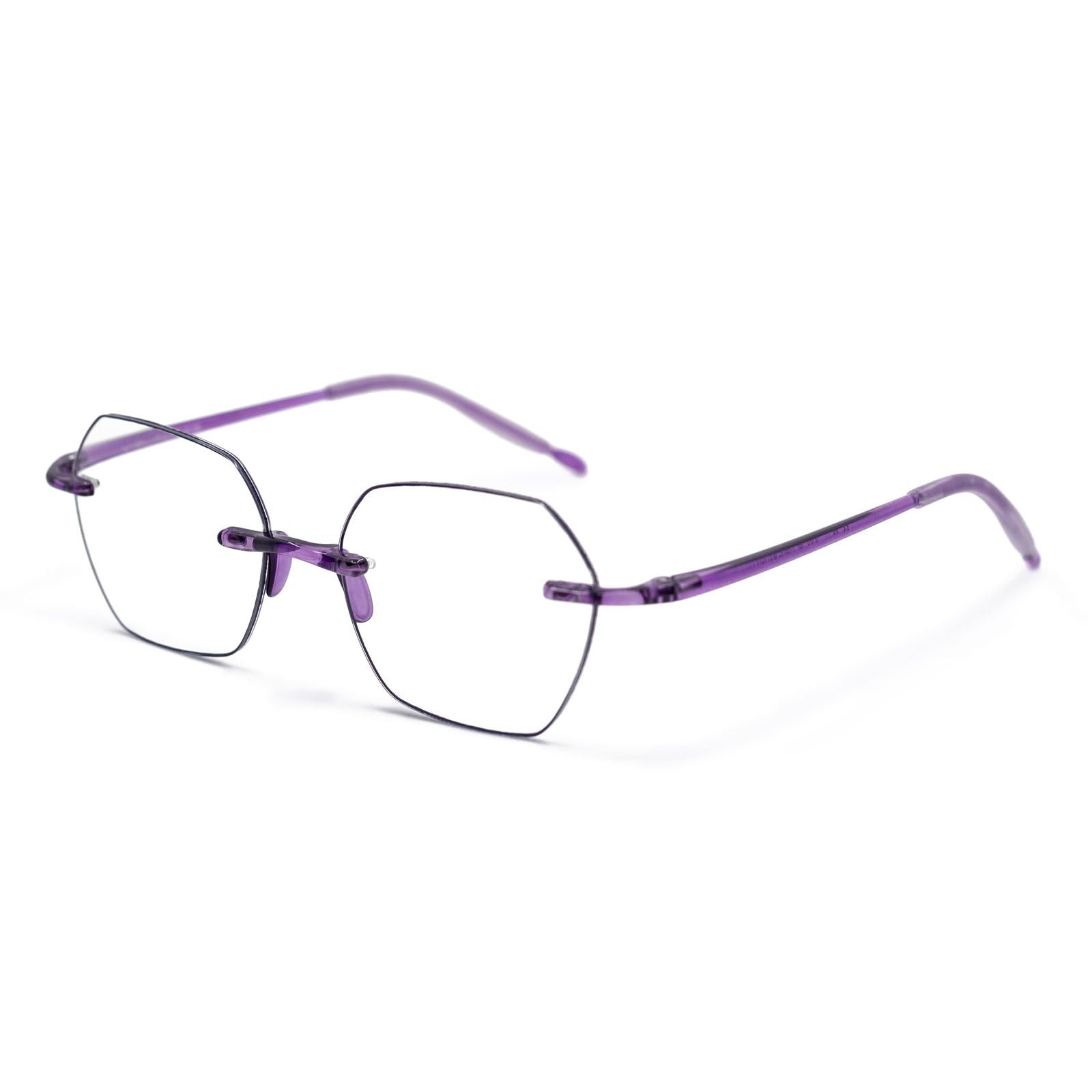 VisualitesAdore Lightweight Rimless Progressive Reading Glasses For Women