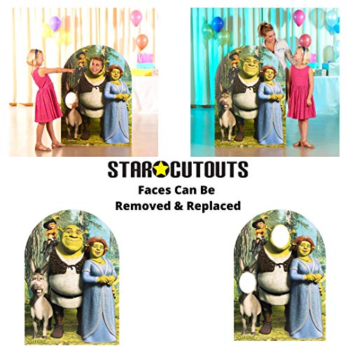 STAR CUTOUTS - Figurine Géante Passe-Tête Shrek pour Enfant - Dreamworks - Multicolore - Carton - Caricature - 94 cm x 94 cm