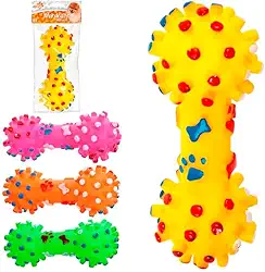 Mordedor para Cães Halter Cravo 12,5cm Colorido | Estimulante de Mordida, Resistente e Divertido