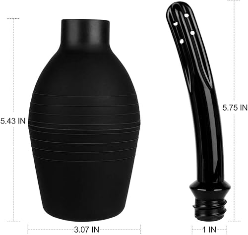 Miniatura 7 de RANEU Kit de bombilla de enema con lubricante anal Douche de materiales superiores para hombres y mujeres