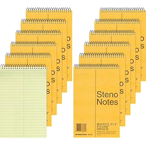 National Brand Rediform RED36746PK, Steno Notizbuch, 12 Stück Cover