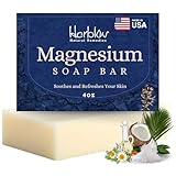 Dead Sea Magnesium Soap Bar – Deep Cleansing, Moisturizing Body Soap for Dry Itchy and All Skin Types – Shower Soap Soothes Muscles and Joints – All-Natural Exfoliating Face and Body Wash Made in USA