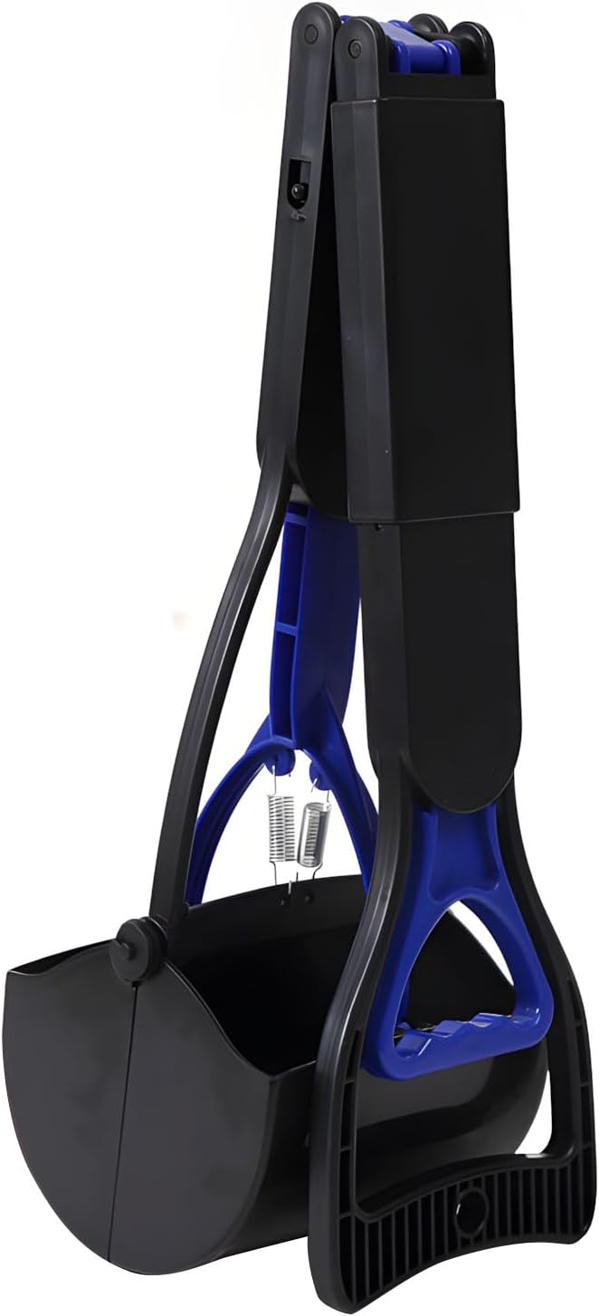 ordinarYone 32 Inch Extended Handle Pet Waste Scooper With Ergonomic Design For Easy Hand Use And Foldable Storage