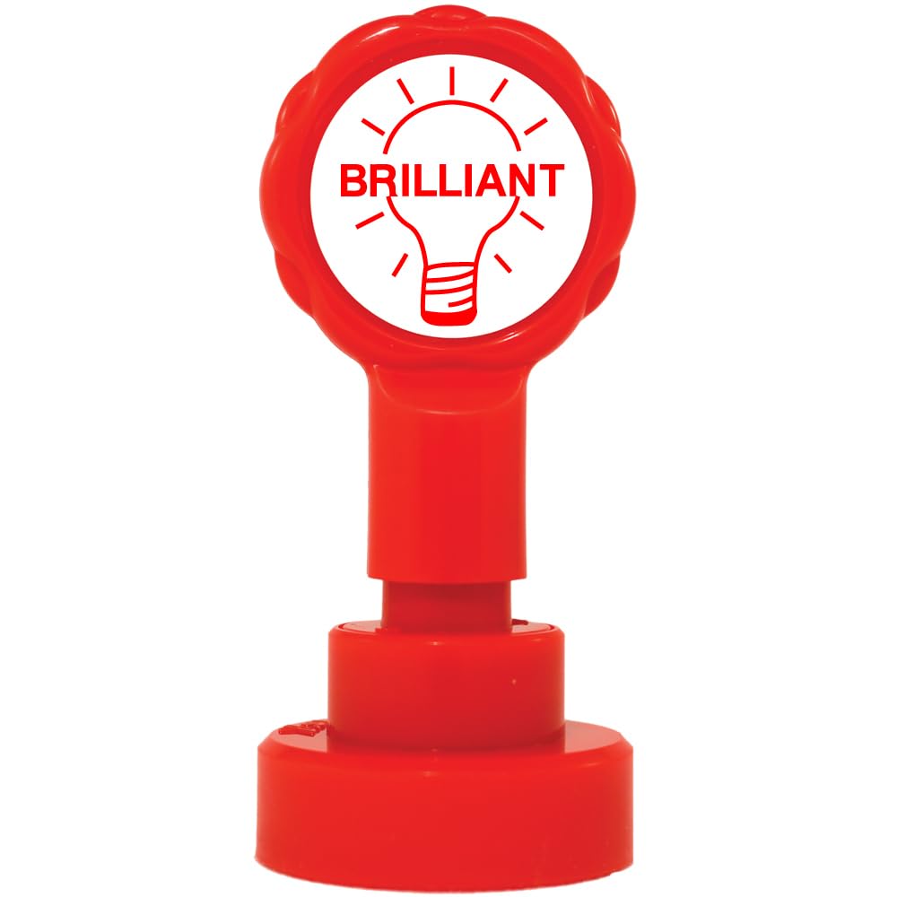 Teacher Reward Stamps Pre-Inked 25,000 Impressions! (Red Brilliant)